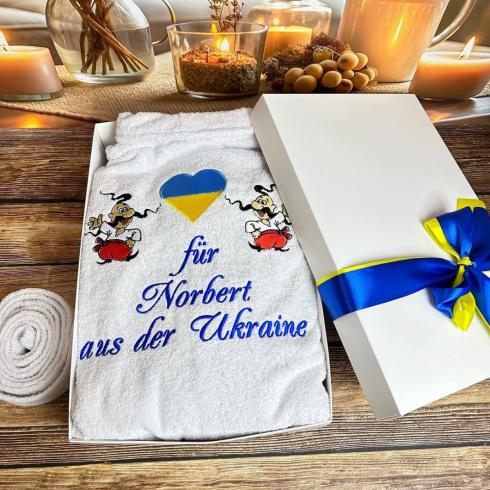 Халат махровый "Для Норберта из Украины"
