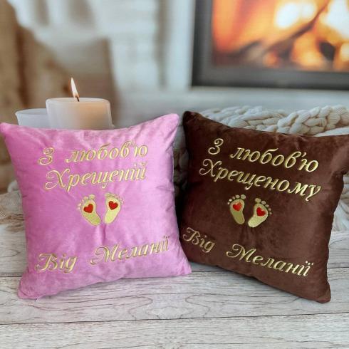 Подушка для Крестных "От Кирилла"