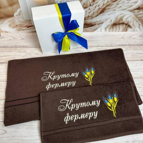 Полотенце "Крутому фермеру", размер 50*90 см, плотность 400 г/м2