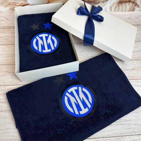 Полотенце "Интер Милан", размер 50*90 см, плотность 500 г/м2