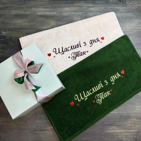 Полотенце "Счастливые со дня", размер 70*140 см, плотность 500 г/м2