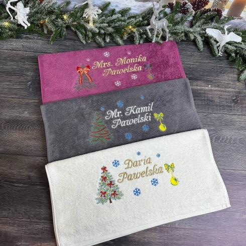 Полотенца "Новогодние", размер 50*90 см, плотность 500 г/м2