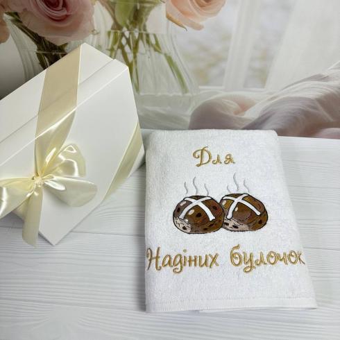 Полотенце "Для Надиных булочек", размер 70*140 см, плотность 500 г/м2