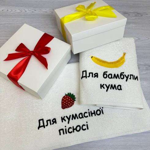 Полотенце "Для кума и кумы", размер 70*140 см, плотность 400 г/м2