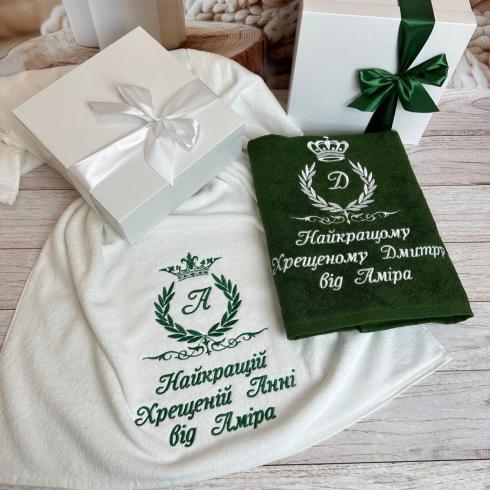 Полотенце для крестных размер 50*90, плотность 400 г/м2