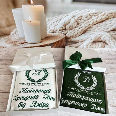 Полотенце для крестных размер 50*90, плотность 400 г/м2