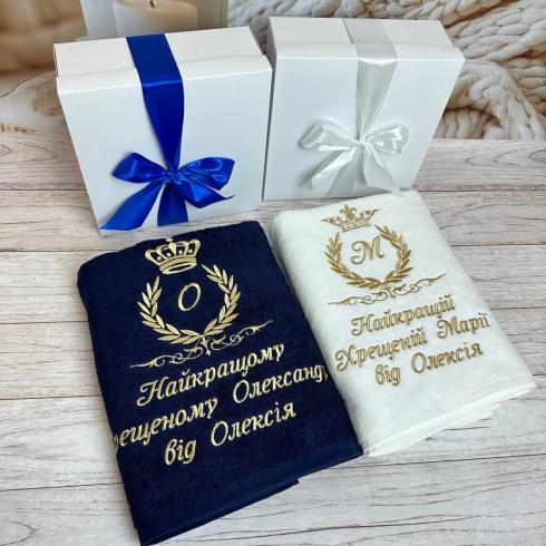 Полотенце для крестных размер 50*90, плотность 450 г/м2