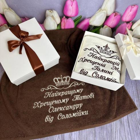 Полотенце для крестных, размер 70*140, плотность 450 г/м2